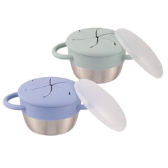 Elk and Friends front view of two snack cups shows durable design and colors