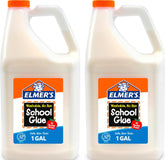 Elmer's front label on gallon jug showing brand and product clarity benefit