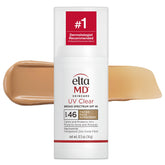EltaMD front pump bottle showing compact travel-friendly design and protection