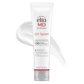 EltaMD bottle front packaging showing SPF 50 protection benefit