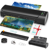 Elysine front view showing compact laminator and neat design for easy storage