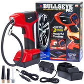 EMSON BULLSEYE PRO front view showing compact profile and handle for portability