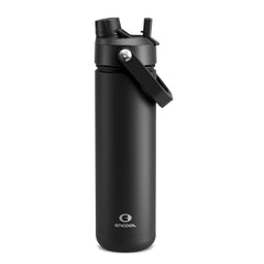 ENCOOL front view black night showing sleek leakproof design and portability