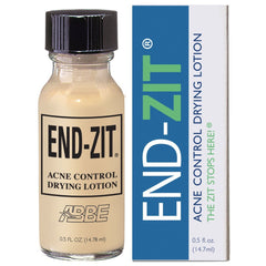 End-zit front packaging showing tube and compact design for quick treatment