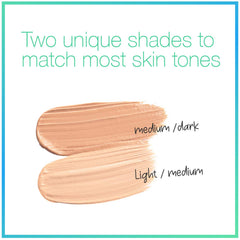 End-zit texture close-up highlighting smooth drying lotion and blendable finish