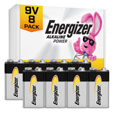 Energizer 9V front packaging showing eight batteries and clear labeling for preparedness