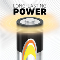 Energizer AA single cell close-up highlighting durable terminals and reliability