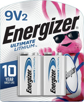 Energizer front packaging showing 2-pack and long-lasting benefit