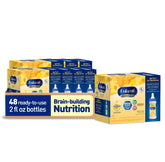 Enfamil front packaging showing 48-bottle pack and convenience benefit