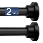 ENJOYBASICS front view of both black rods showing packaged set and length range benefit