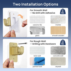 ENJOYBASICS curtain rod mounted in window showing fast installation benefit