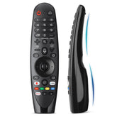 ENJOYLink front view of replacement remote showing full button layout and design benefit quick control