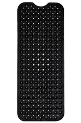 ENKOSI front view of black extra-long mat showing size and coverage benefit