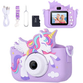 Envyvip unicorn camera front view showing lens and purple design for creative play