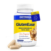 Enzymedica GlutenEase front packaging showing bottle and potency
