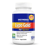 Enzymedica Lypo Gold front packaging showing bottle and label benefits