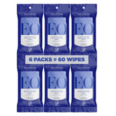 EO front packaging showing six resealable French Lavender packs for easy travel