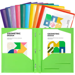 EOOUT folder front clear pocket showing customizable cover for quick identification