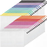 EOOUT front packaging showing 36 colorful A4 mesh pouches, convenient organization
