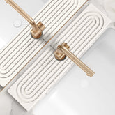 eormoe front view of faucet mat showing sleek design and countertop protection