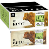 Epic front box view showing bacon and apple — clear branding and shelf-friendly packaging