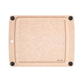 Epicurean front view of board showing size and natural color, steady prep surface