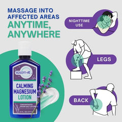 EPSOM-IT applying lotion to forearm for targeted mineral support