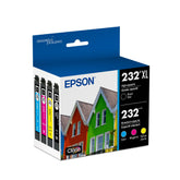 Epson 232 front packaging showing cartridge set and benefits