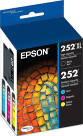 Epson 252 front packaging showing combo pack and benefits