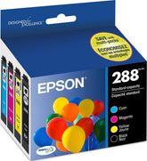 Epson 288 front packaging showing combo pack and clear branding for reliable replacement