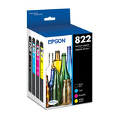Epson 822 front packaging showing combo pack and compatibility benefits