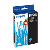 Epson 822XL front packaging showing product branding and high-capacity notice for reliable printing