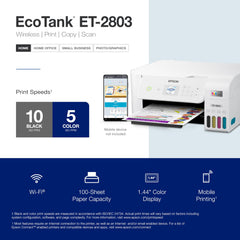 Epson ET-2803 flatbed scanner open capturing documents for high-resolution scans