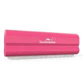EquiGroomer front view showing pink deshedding brush for quick coat control