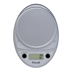 Escali Primo close-up of sealed display and two-button controls ensuring spill-resistant durability