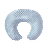 ESEN nursing pillow front view in blue showing ergonomic support