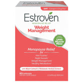 Estroven front packaging showing product name and 60 count benefit