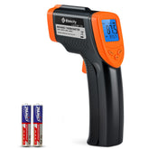 Etekcity Lasergrip 774 front view showing trigger and orange housing for easy operation