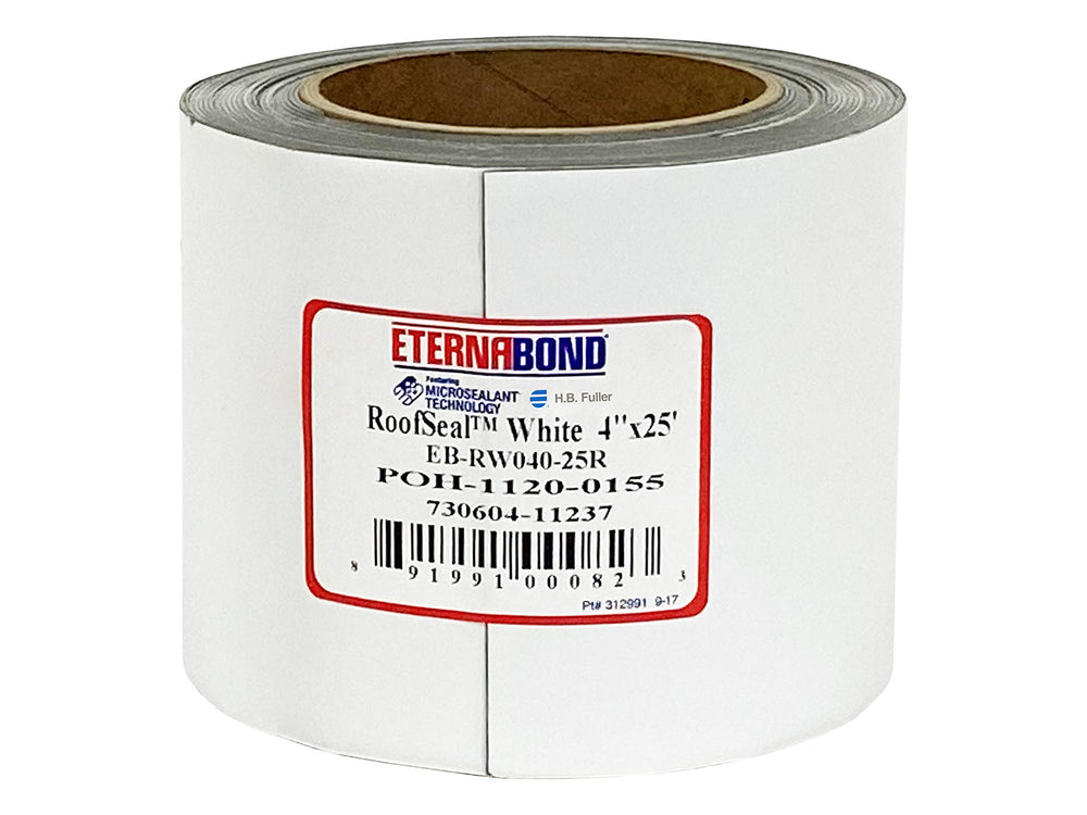 EternaBond front packaging showing 4 inch by 25 foot roll and branding for quick ID