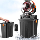 Etholzon front view showing fan head and control panel for clear operation benefit