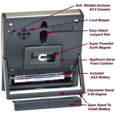 eTradewinds eT-23 on countertop with fold-out kickstand, stable angled viewing benefit