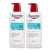 Eucerin bundle front packaging showing both bottles and product benefits