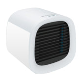 Evapolar evaCHILL front view showing compact portable cooler and quiet fan benefit