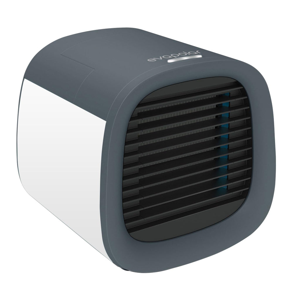 Evapolar evaCHILL front view showing compact portable cooler and breeze benefit