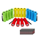 EverBrite front packaging showing 16 mini flashlights and included batteries for instant use