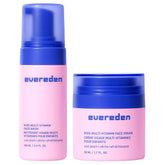Evereden kids duo front packaging showing bottles and peach scent, gentle daily care