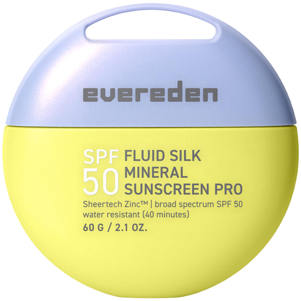 Evereden sunscreen front packaging showing SPF 50 and gentle protection benefit