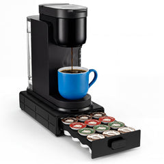 EVERIE front view closed showing compact storage and tidy countertop benefit