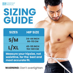 Everyday Medical rear shot of adjustable straps showing secure fit and stability benefit