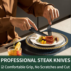 EWFEN flatware in use on dinner table demonstrating comfortable balanced grip